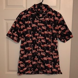 Men’s Flamingo Button Down